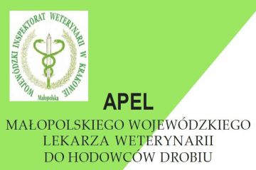 Apel Małopolskiego Wojewódzkiego Lekarza Weterynarii do hodowców drobiu